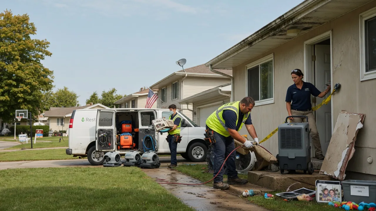 Water Damage Restoration in Blue Mound, IL near me
